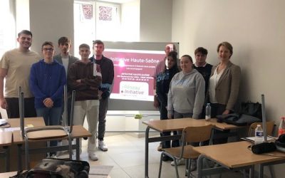 Les élèves de BTS MCO du Lycée St Pierre Fourier de Gray rencontrent Initiative Haute